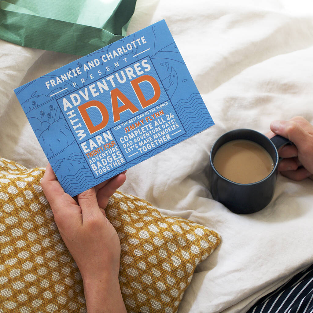 Personalised 'Book Of Adventures With Dad' For Fathers, 1 of 7