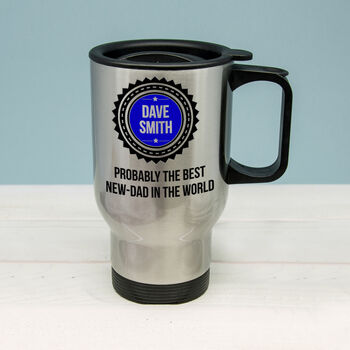 Dad's Personalised Badge Of Honour Travel Mug, 3 of 8