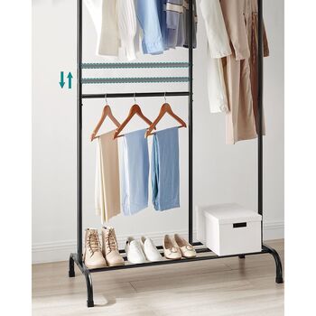 Clothes Rail Clothes Rack With Adjustable Hanging Rail, 5 of 8