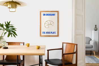 Un Croissant French Coffee Kitchen Giclée Art Print, 3 of 6