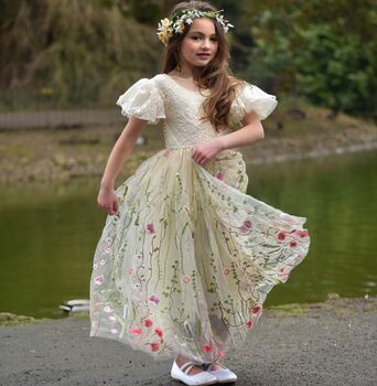 Whispering Poppy Dress French Ivory, 8 of 10