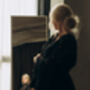 Black Lace Wedding Dress With Bell Sleeves And Train, thumbnail 12 of 12