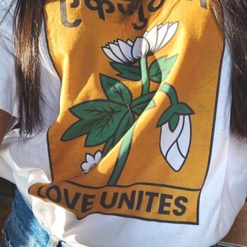 Love Unites Premium Organic Cotton T Shirt, 3 of 3