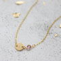 Personalised Gold Plated Disc Birthstone Necklace, thumbnail 3 of 7