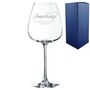 Personalised Couple’s Wine Glass For Wedding Anniversary Gift, thumbnail 1 of 5