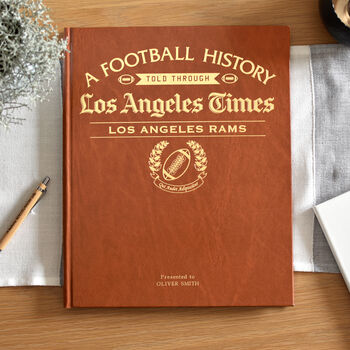 Los Angeles Rams Personalised Gift Newspaper Book, 6 of 9