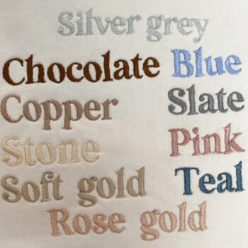 Big/Little Sibling Personalised Embroidered T Shirt, 6 of 8