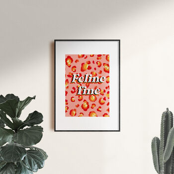 'Feline Fine' Art Print, 3 of 3