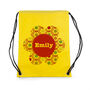 Personalised Yellow Flower Waterproof Swim Bag, thumbnail 7 of 8
