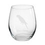 Personalised Parrot Engraved Glass, thumbnail 3 of 5