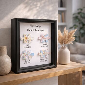 Wedding Gifts Met Engaged Married Locations Print, 2 of 12