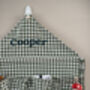 Personalised Green Gingham Ruffle Advent Calendar Embroidered, thumbnail 12 of 12