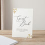Printed Leaves Personalised Surname Wedding Guest Book, thumbnail 3 of 3