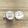 Personalised The Day You Become My Daddy Cufflinks, thumbnail 1 of 3