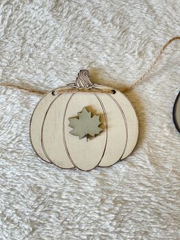 Wooden Autumn Bunting Decorations, 3 of 5