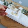 Personalised Metallic Bunny Tail Place Settings, thumbnail 1 of 9