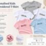Birthday Personalised Premium Crewneck T Shirt Cotton Boys Girls, thumbnail 3 of 12