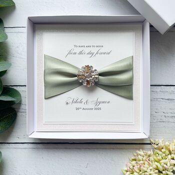 Personalised Wedding Card. Personalised Luxury Design In A Box, 9 of 12