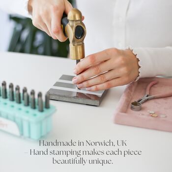 Add A Hand Stamped Disc Sterling Silver, 9 of 9