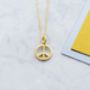 Peace Symbol Necklace, thumbnail 7 of 8
