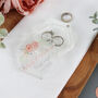 Hexagonal Acrylic Personalised Wedding Ring Box, thumbnail 7 of 12