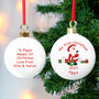 Personalised Santa With Presents Bauble, thumbnail 1 of 3