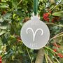 Aries Zodiac Star Sign Christmas Decoration, thumbnail 1 of 5