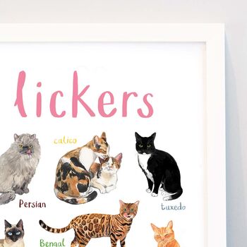 'Lickers' Cat Art Print, 2 of 3