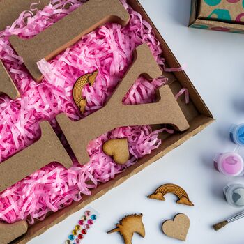 Personalised Paint Your Own Unicorn Wooden Name, 6 of 7