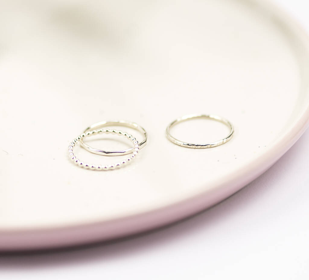 Handmade Sterling Silver Stacking Rings, 1 of 8