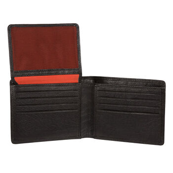 Black Men's Leather Wallet Rfid Protected, 2 of 6