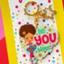 Be You Tiful Brown Girl Keyring/ Bag Charm, thumbnail 2 of 3