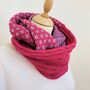 Pink Woolly Snood/ Scarf, thumbnail 2 of 9