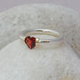 I Love You Heart Shaped Gemstone Ring, thumbnail 3 of 7