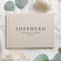 Personalised Wedding Linen Guest Book Surname, thumbnail 1 of 8