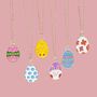 Cute Enamel Easter Egg Necklace, thumbnail 6 of 9