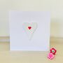 'Heart' Handmade Anniversary Card, thumbnail 2 of 4
