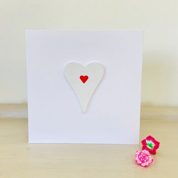 'Heart' Handmade Anniversary Card, 2 of 4