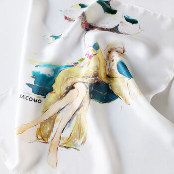 Jacomo Passalacqua Silk Scarf, 3 of 8