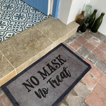 Halloween ‘No Mask, No Treat’ Internal Doormat, 2 of 2