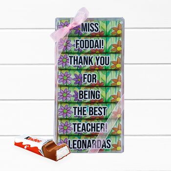 Thank You Teacher Personalised Chocolate Gift, 4 of 9