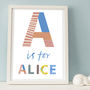Personalised Letter Name Print, thumbnail 1 of 2