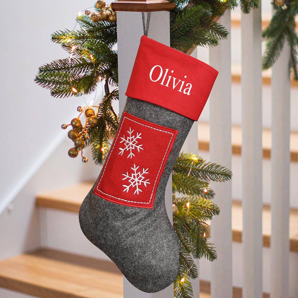 personalised stockings available at Not on The Highstreet