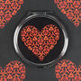 Red Heart Valentines Compact Mirror And Lens Cloth, thumbnail 5 of 9