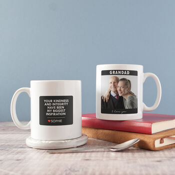 Personalised Photo And Message Mug For Dad, 2 of 5