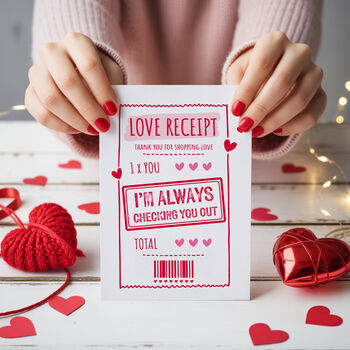 Funny 'Checking you Out' Valentine's Card, 2 of 7