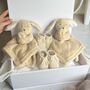 Personalised Twin Bunny Baby Gift, thumbnail 2 of 4