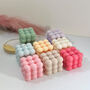 Pastel Bubble Cube Soy Candle Decorative Colourful Gift, thumbnail 6 of 6
