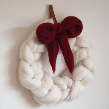 Knitted Christmas Wreath, 6 of 12