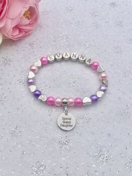 Personalised Granddaughter Bracelet, Great Granddaughter Gift, 12 of 12